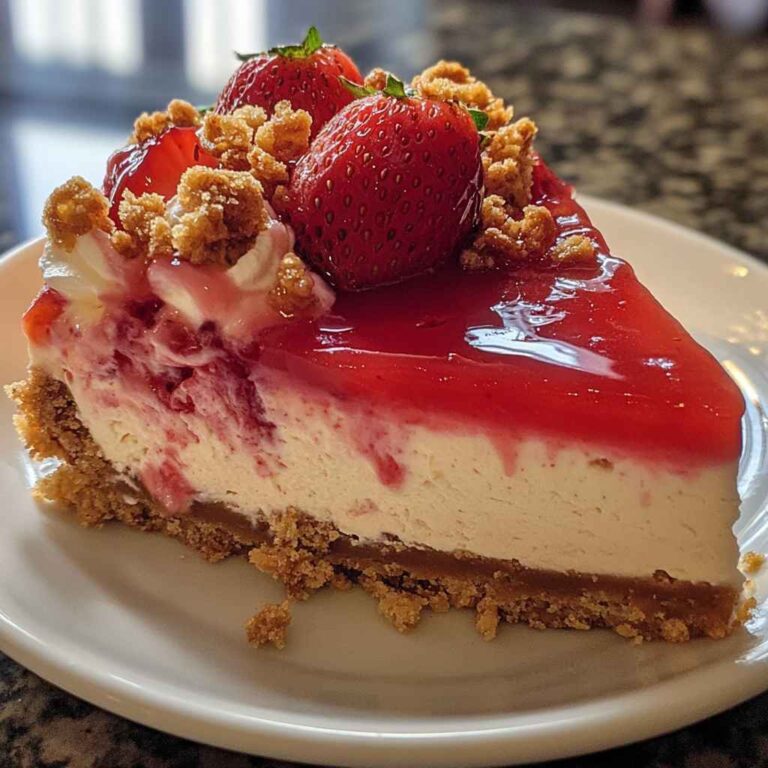 Strawberry Crunch Cake Cheesecake