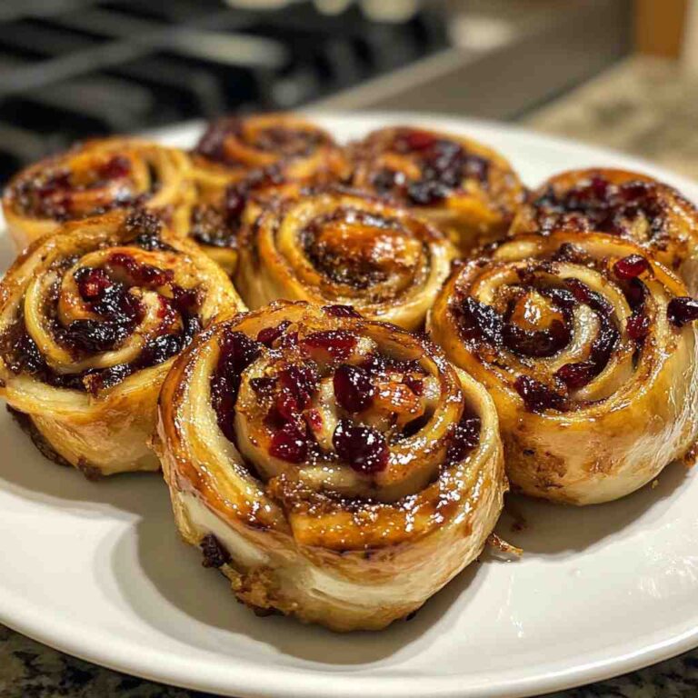 Savory Turkey Cranberry Pinwheels