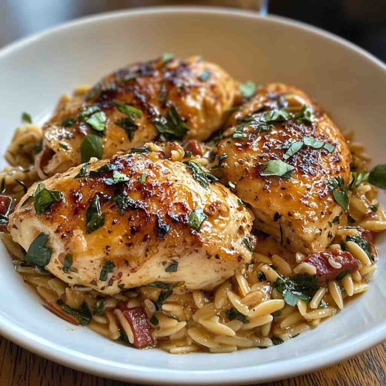 Tuscan Chicken Orzo