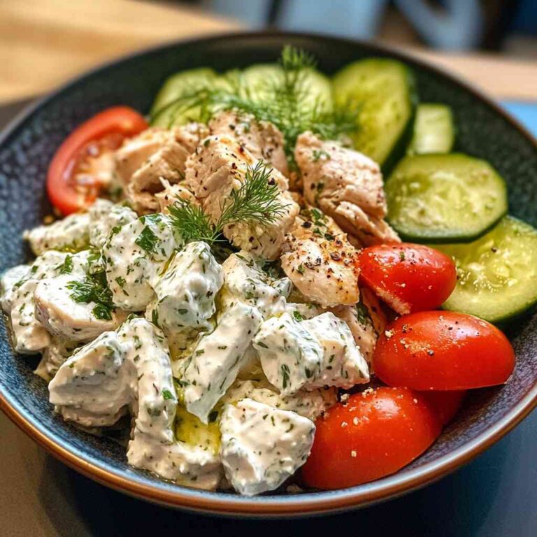 Creamy Tzatziki Chicken Salad