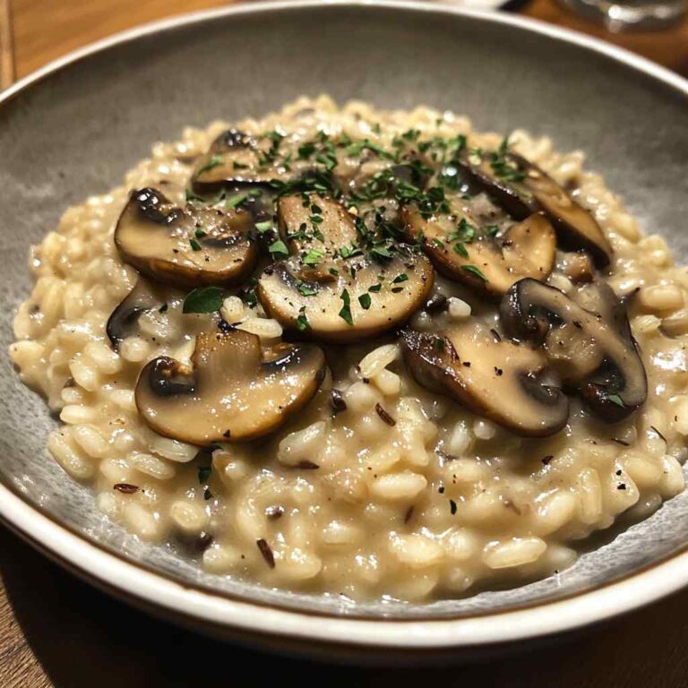Creamy Vegan Mushroom Risotto