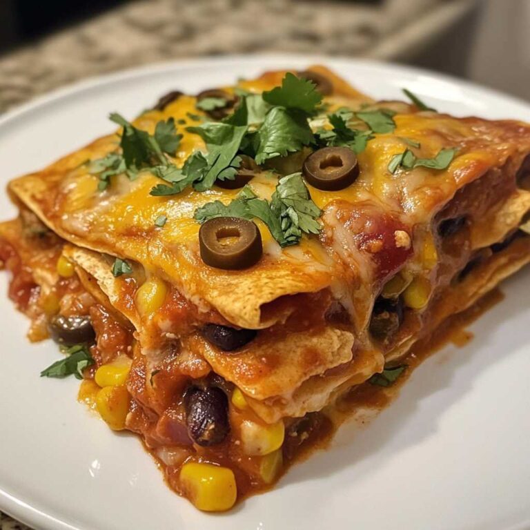 Mouthwatering Vegetarian Enchilada Casserole