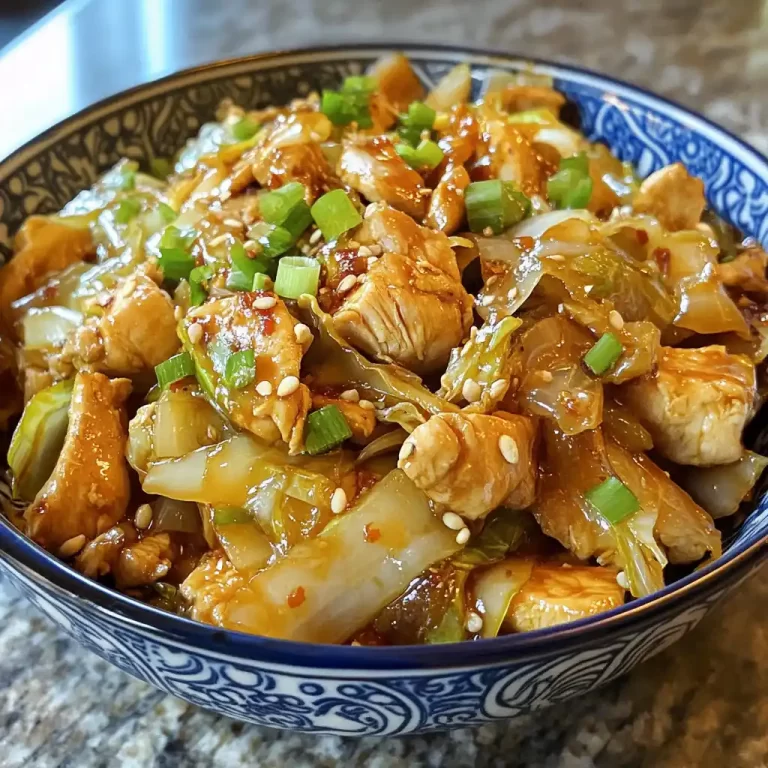 Flavorful Chinese Chicken Cabbage Stir Fry