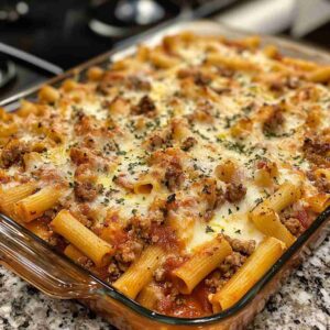 Hearty Baked Ziti with Ground Beef Recipe