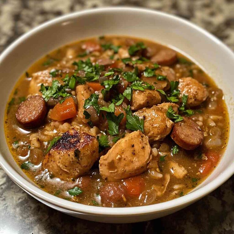 Simple Chicken and Sausage Gumbo Recipe