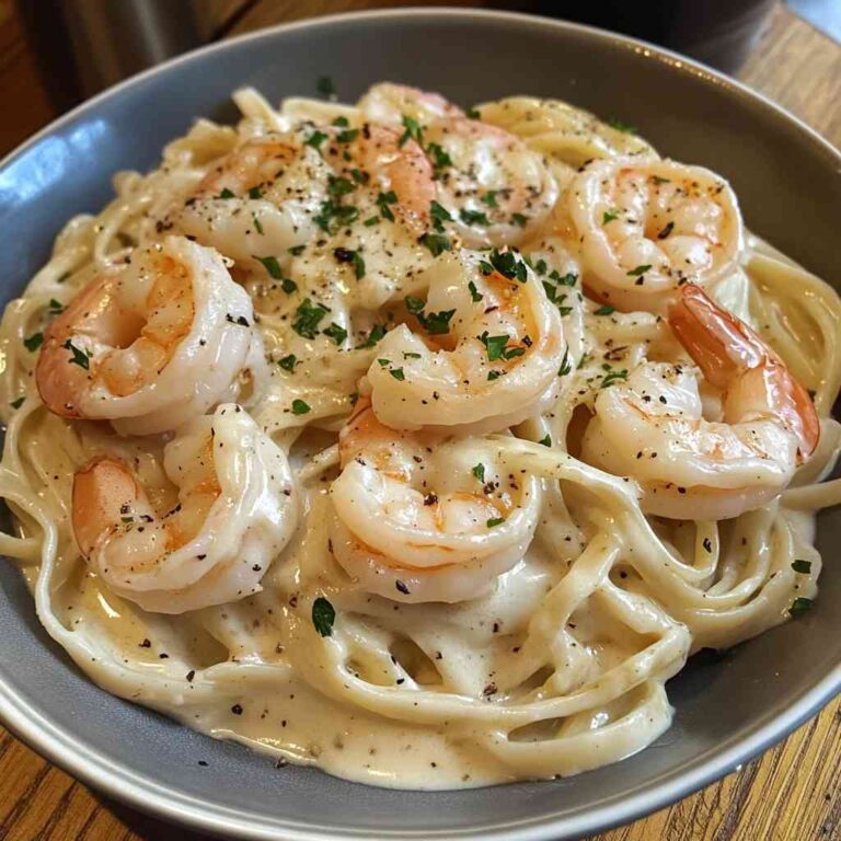 Healthy and Authentic Creamy Shrimp Alfredo Recipe