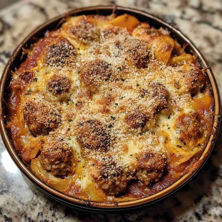 30-Minute Dump and Bake Meatball Casserole Recipe