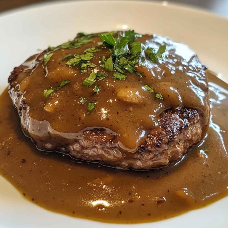 The Ultimate Hamburger Steak with Brown Gravy Recipe
