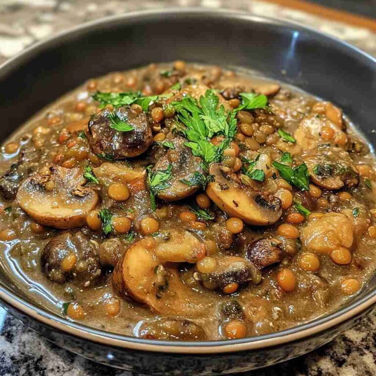 The Best Lentil and Mushroom Stew Recipe
