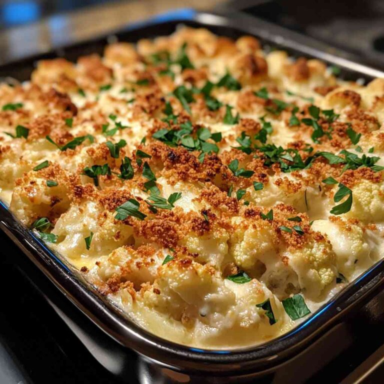 Simple Loaded Cauliflower Casserole Recipe