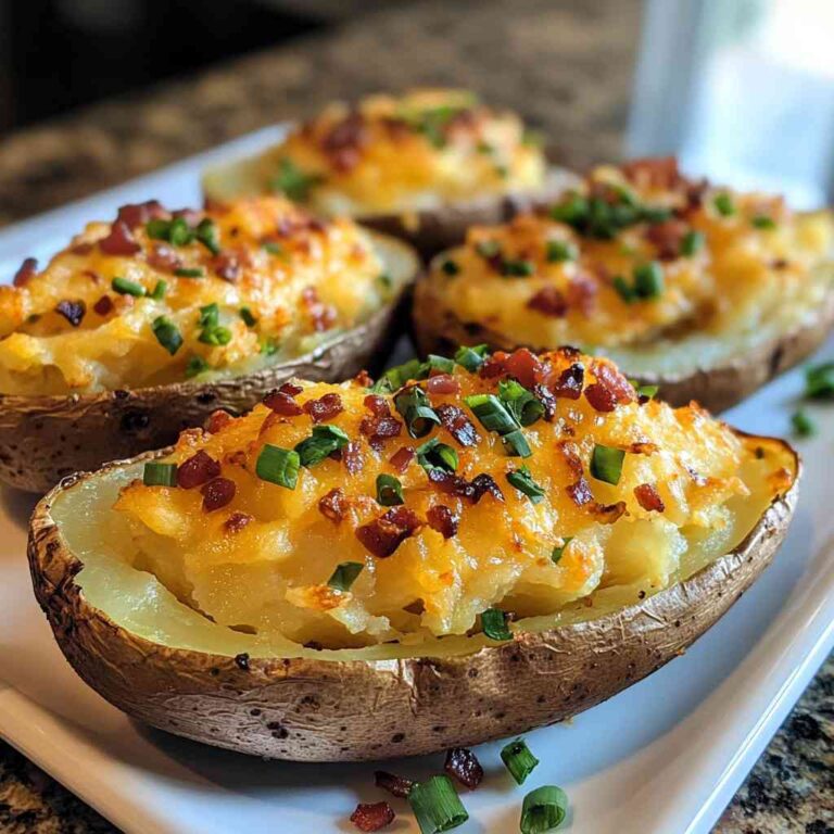 Quick and Easy Twice Baked Potatoes Recipe