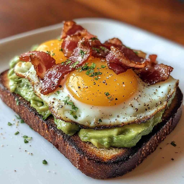 The Ultimate Avocado Toast with Bacon and Egg Recipe