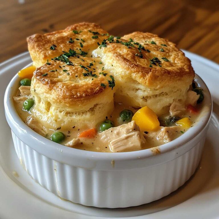 The Perfect Cheddar Bay Biscuit Chicken Pot Pie