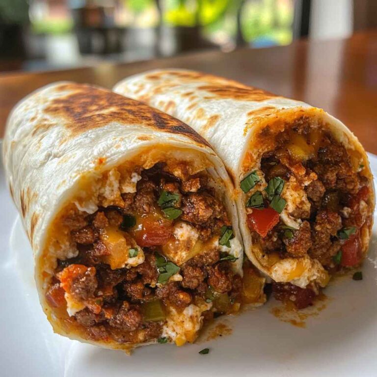30-Minute, Simple Chorizo Breakfast Burrito Recipe