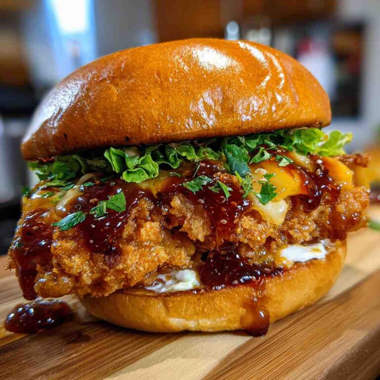 Hearty Hot Honey Chicken Sandwich Recipe