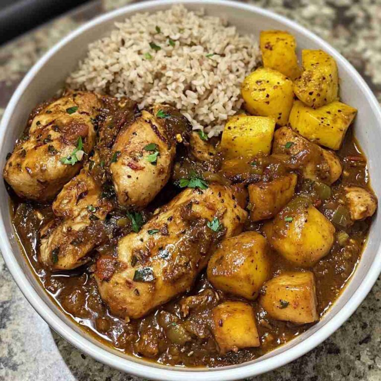 Authentic Jamaican Brown Stew Chicken