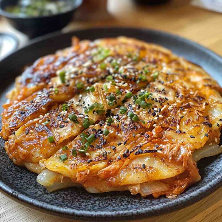Flavorful Kimchi Pancake Recipe
