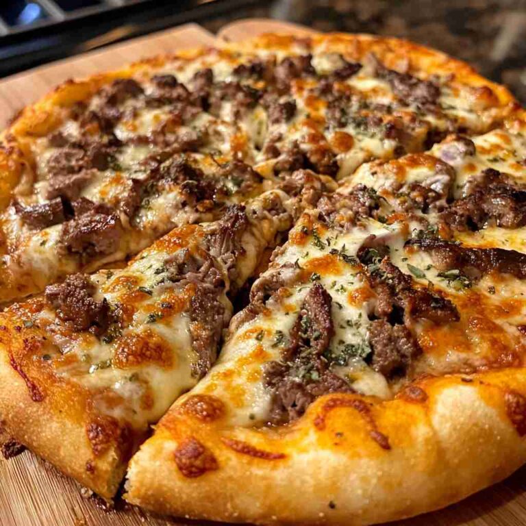 Healthy 30-Minute Philly Cheesesteak Pizza Recipe