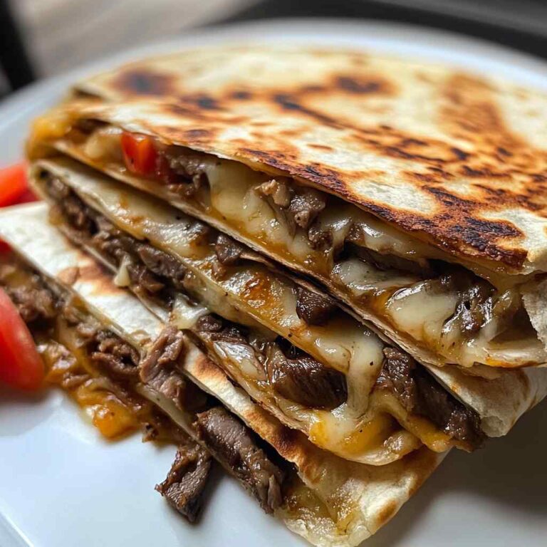 Easy Philly Cheesesteak Quesadilla Recipe
