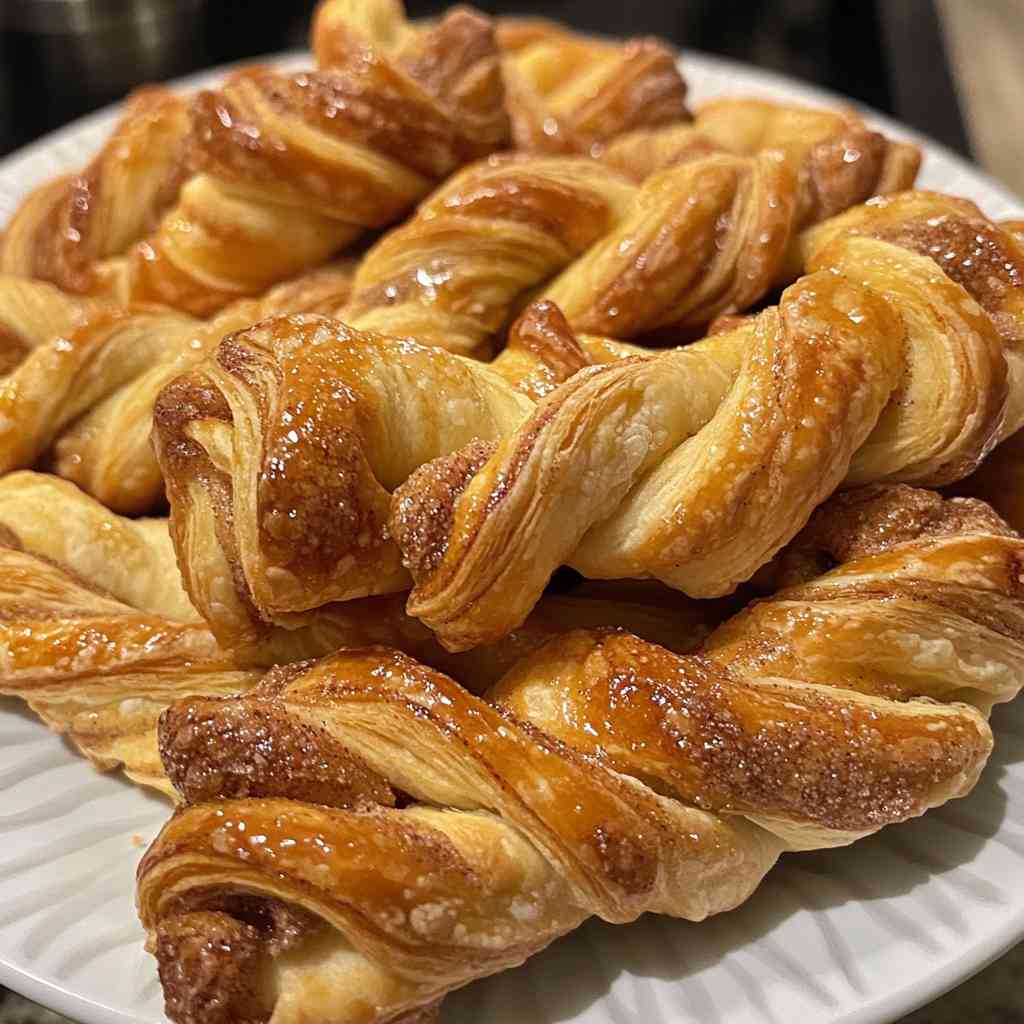 Delicious Puff Pastry Cinnamon Twists