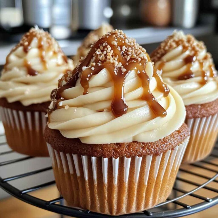 Simple Salted Caramel Cupcakes