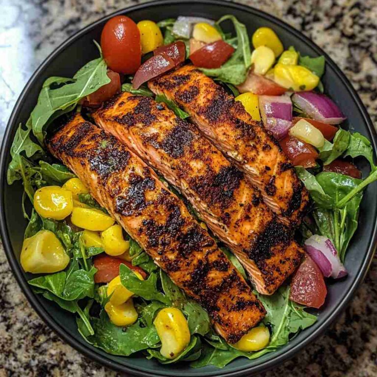 Blackened Salmon Salad