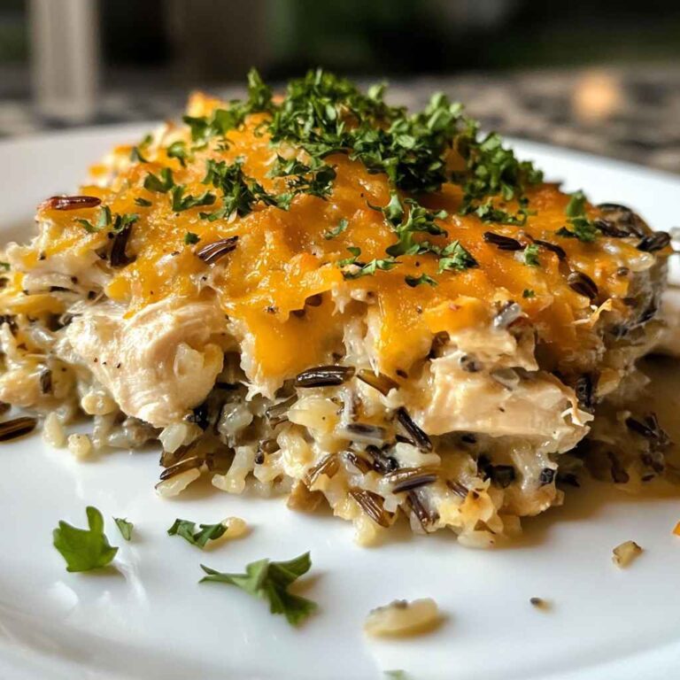 Comforting Chicken and Wild Rice Casserole