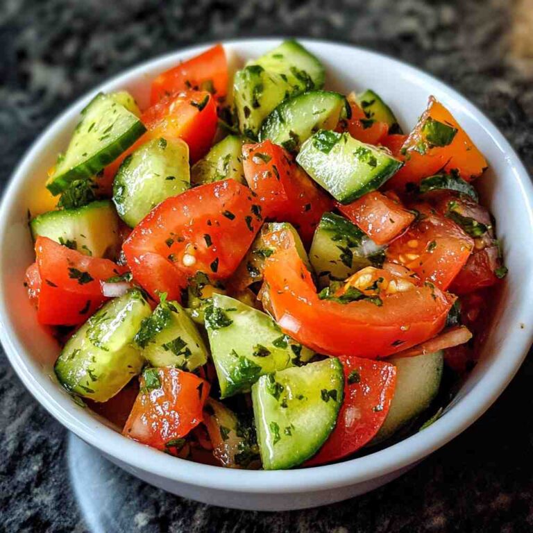 Refreshing Cucumber and Tomato Salad