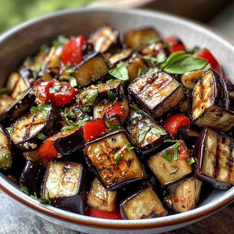 Grilled Eggplant Salad