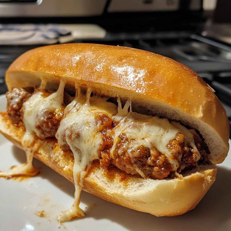 Meatball Parmesan Sandwich