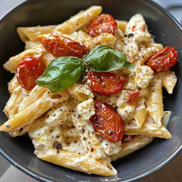 Roasted Tomato and Garlic Ricotta Pasta
