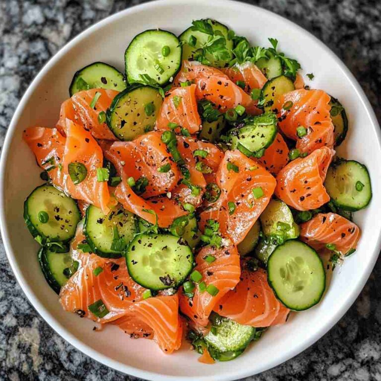 Smoked Salmon Cucumber Salad