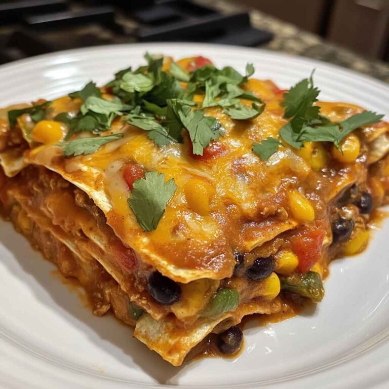 Delicious Vegetarian Enchilada Casserole