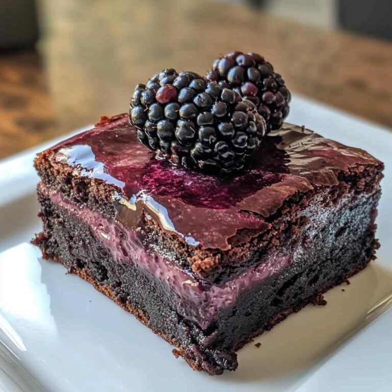 The Ultimate Blackberry Cheesecake Brownies Recipe