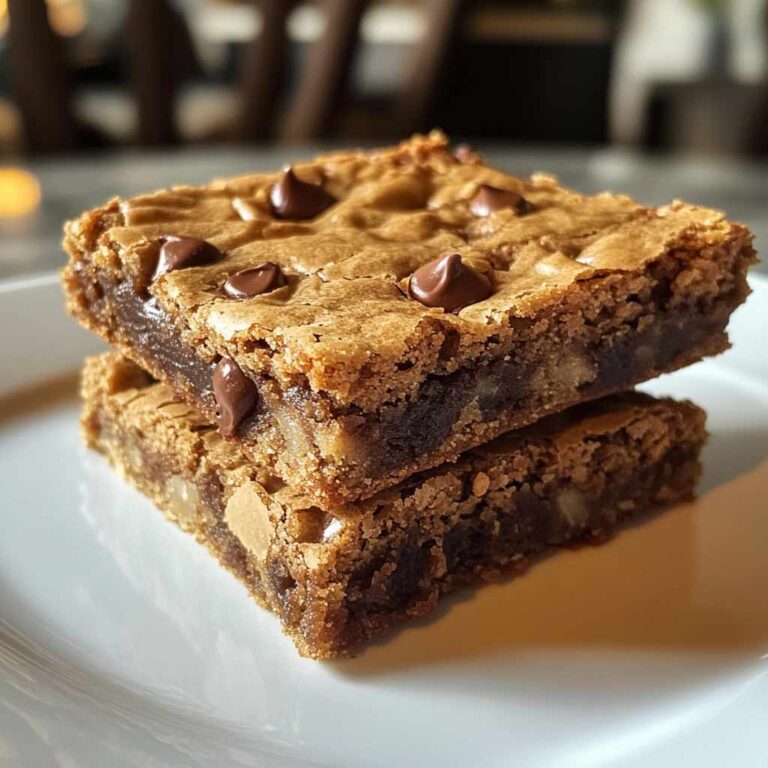 Hearty, Quick Chewy Blondies Recipe