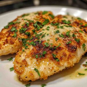 The Best Simple Garlic Parmesan Crusted Chicken