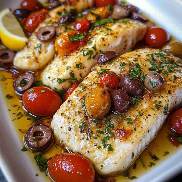 30-Minute Mediterranean Baked Fish Recipe