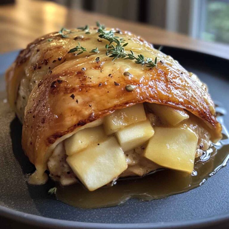 Authentic & Easy Apple and Brie Stuffed Chicken Recipe