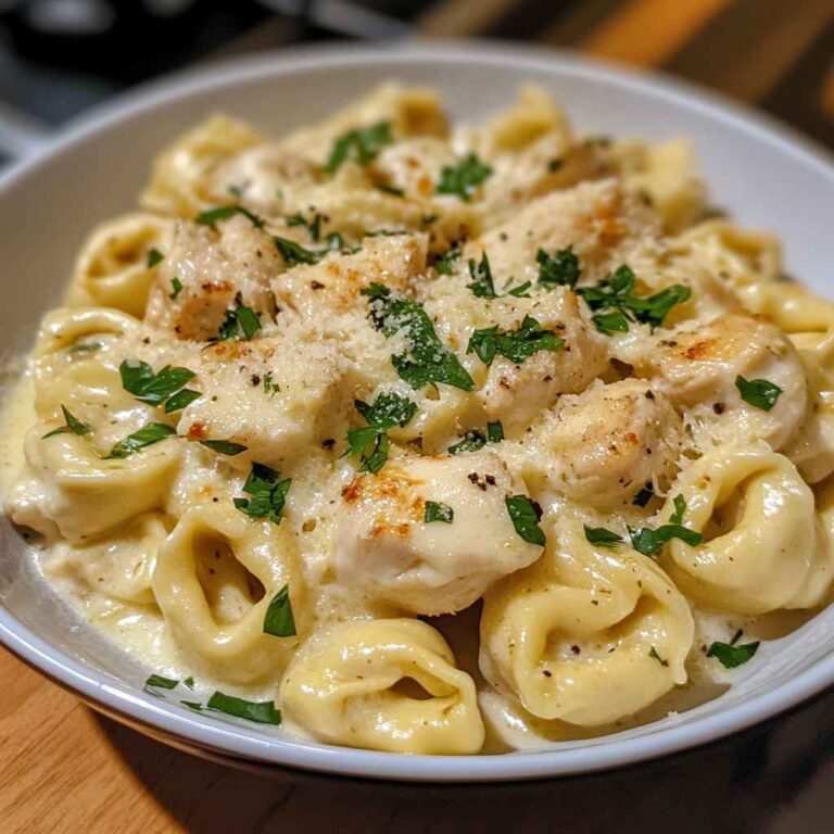 Classic Asiago Tortellini Chicken Alfredo