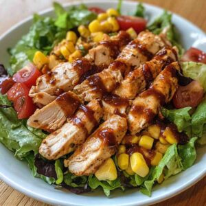 The Perfect Healthy BBQ Ranch Chicken Salad