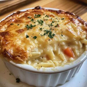 Healthy and Hearty Chicken Pot Pie Orzo