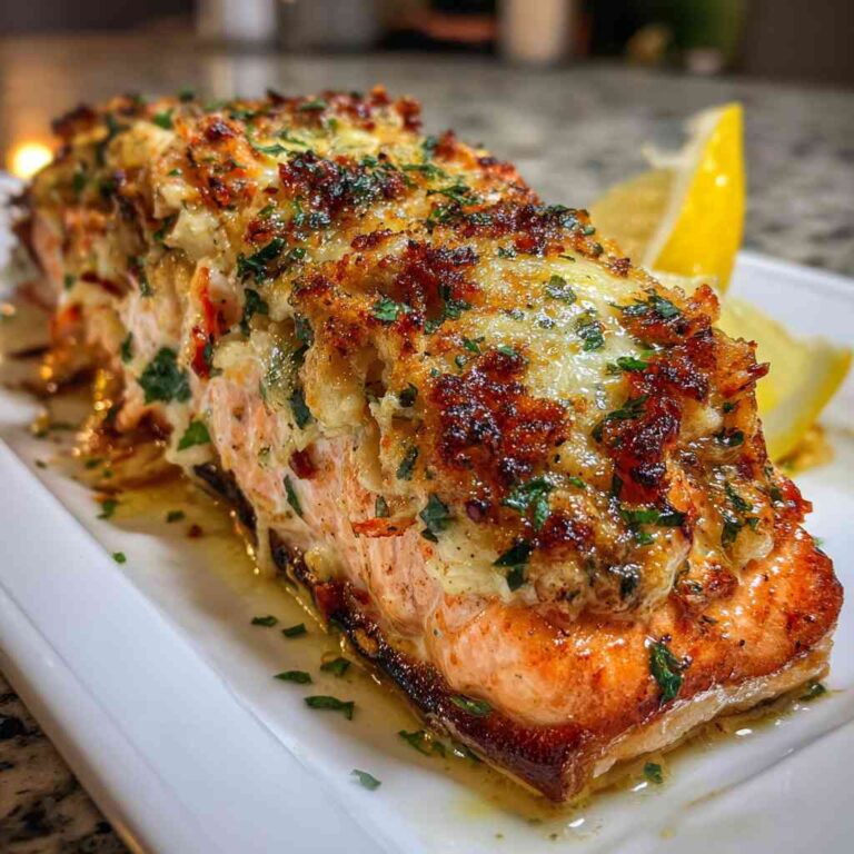 Flavorful Crab Stuffed Salmon