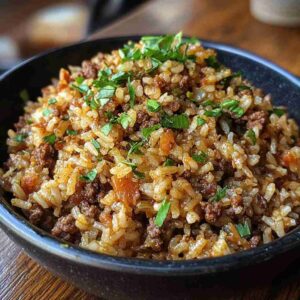 The Best Dirty Rice with Ground Beef