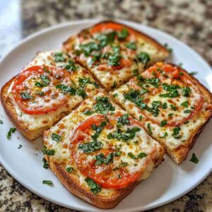 The Best Simple Garlic Bread Pizza Texas Toast