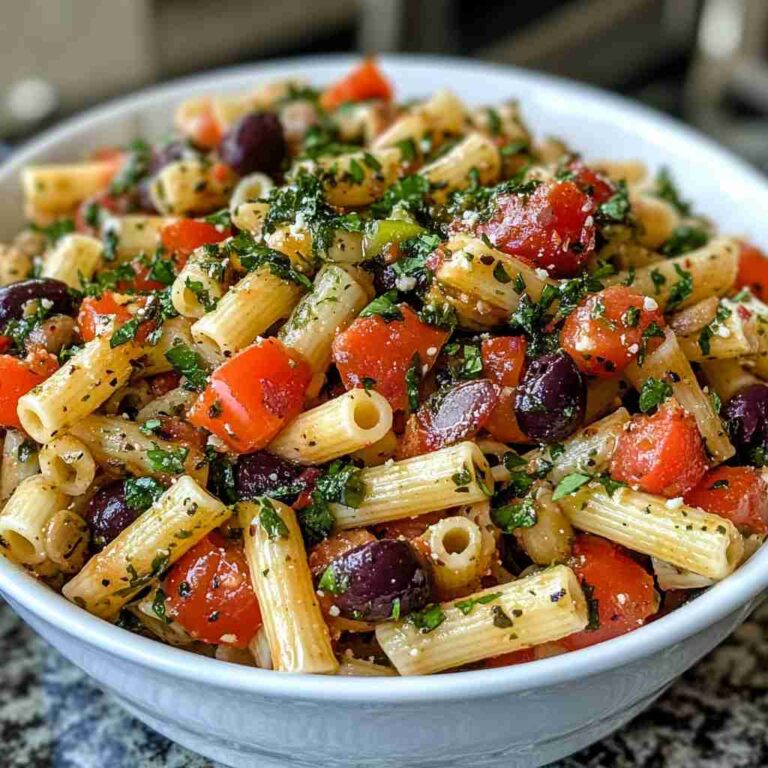 The Ultimate Easy Mediterranean Pasta Salad