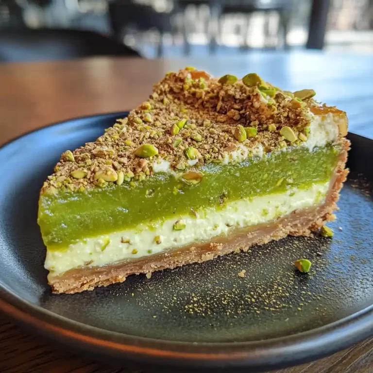 The Best Pistachio Baklava Cheesecake