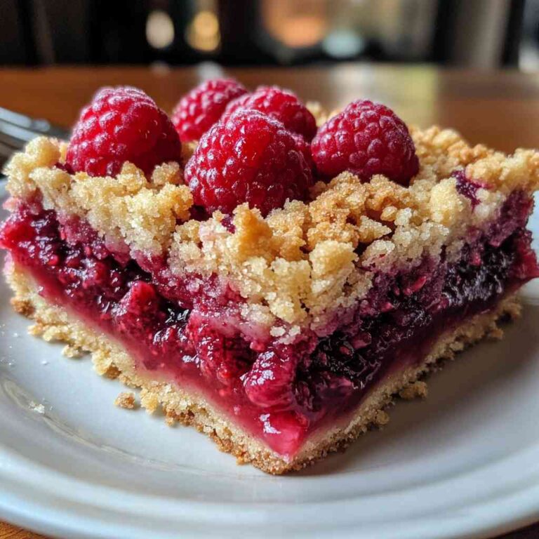 Homemade Ultimate Raspberry Crumble Bars