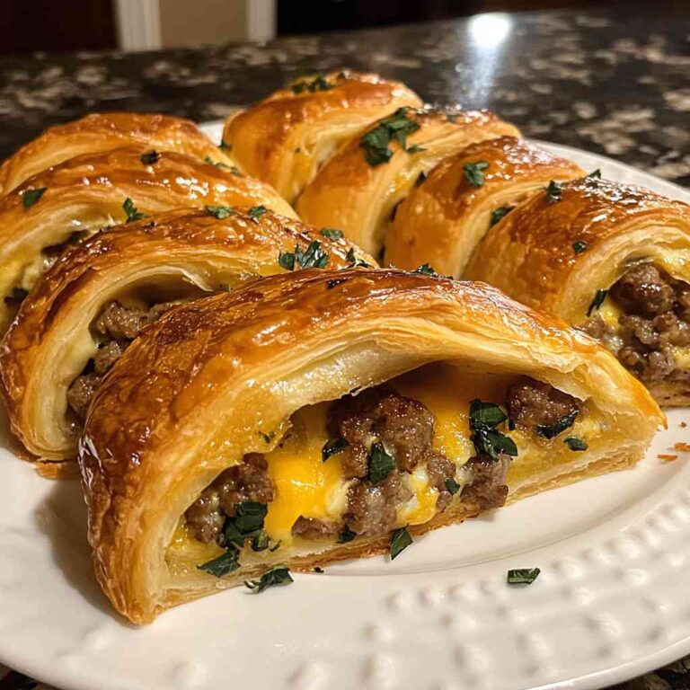 Quick Sausage Egg and Cheese Crescent Roll Recipe