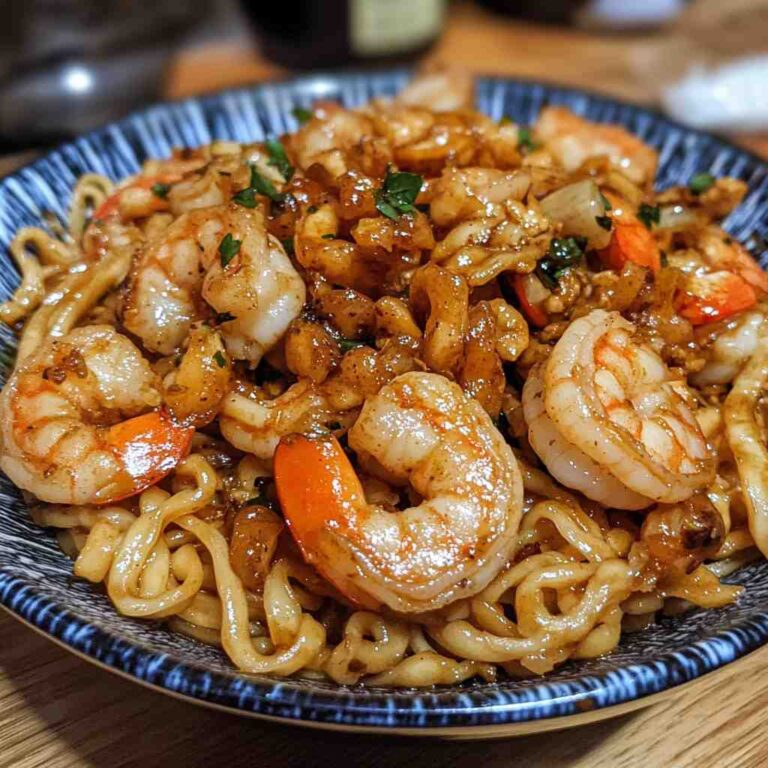 Quick and Flavorful Shrimp Stir Fry with Noodles