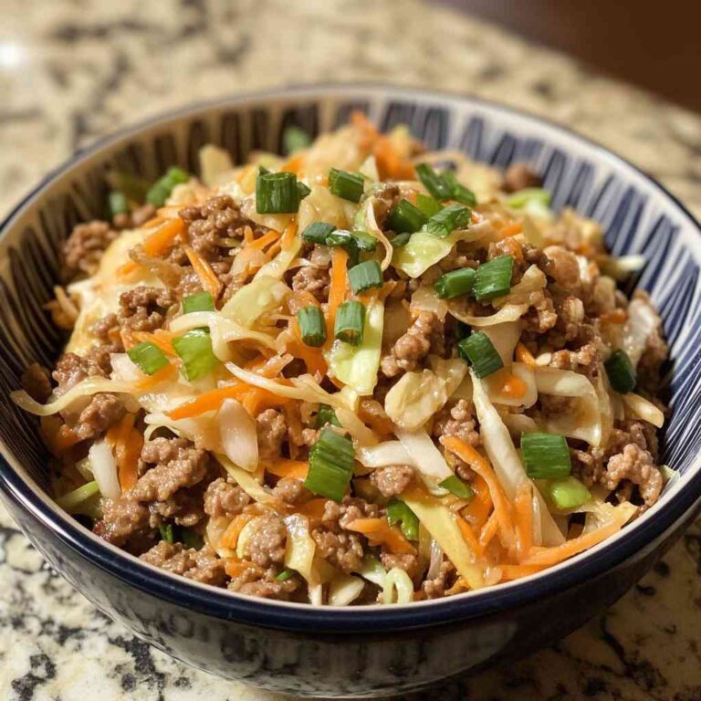 Authentic and Simple Turkey Egg Roll in a Bowl